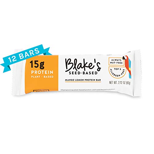 Blake's Seed Based Protein Bar, Mango Lemon, Allergy Friendly, Plant Protein, Vegan, Nut Free, Gluten Free, Dairy Free, Soy Free, Egg Free, Non GMO, 2.1oz (12 Bars) - Thumbnail 6