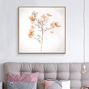 Floating Framed for Living Room Bedroom Vintage Flower...