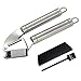 Garlic Press, ChicAid Stainless Steel Mincer Crusher with Garlic Roller Peeler Set, Rust-Proof, Easy Squeeze, Easy Clean