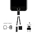2 in 1 iphone 7 adapter, Ablerv Lightning Adapter and Charger Cable Lightning to 3.5mm Aux Headphone Jack Audio Adapter for iphone 7 / 7 plus - Black