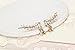 Chichinside CZ Crystal Leaves Ear Cuffs Climber Earrings Sweep up Ear Wrap Pins 1 Pair (rose gold-plated-base)
