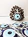 Bion, Silver Evil Eye Glass Beads,1 Piece - 1.7