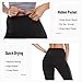 TELALEO Yoga Pants for Women with Pocket, High Waisted Mesh Workout Running Exercise Capri Leggings Pants Black Medium