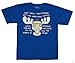 National Lampoon's Christmas Vacation Moose Mug Blue Adult T-Shirt