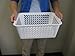 School Smart Storage Baskets - Medium - 14 3/4 x 10 1/4 x 5 1/2 inches - White