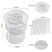 Cosmetic Organizer, Baban Makeup Organizer 360 Degree Rotating Adjustable Large Capacity Multi-Function 7 Layers Cosmetic Storage Holder,Great for Countertop,Bathroom,White