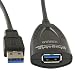 Plugable 5 Meter (16 Foot) USB 3.0 Active Extension Cable with AC Power Adapter and Back-Voltage Protection primary