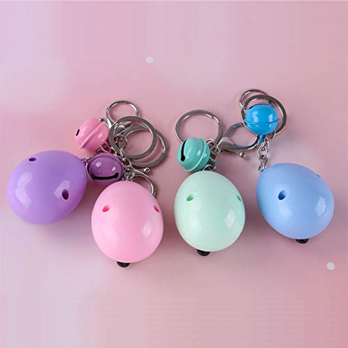 GKanMore Toy Keychain Guessing Game Toy Rock-Paper-Scissors Toy Key Chain for Adults Kids, Pack of 4 (Egg Shape) - Thumbnail 6