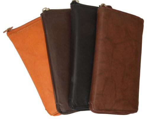 Ladies Wallet Checkbook Cover W/ Cowhide Leather #653CF