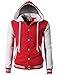 H2H Mens Fashion Slim Fit Varsity Baseball Bomber Jacket Hoodie Cotton