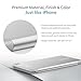 Luxtude Portable Charger iPhone Built in Lightning Cable (MFi Apple Certified), Ultra Slim Portable Phone Charger Thin Battery Pack, 5000mAh Power Bank for iPhone 14/13/12/11/10 etc. (Metal Silver)