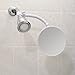 iDesign - 20301 Fog-Free Small Shower Shaving Mirror with Flexible Arm, Fogless Mirror for Bathroom, Vanity, Bathtub, Wall, 14