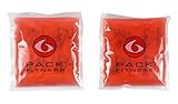 6 Pack Fitness Small Gel Pack - Set of 2 (Red)