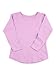 Colored Organics Girls' Cora Organic Toddler Slub Raglan Baseball Tee Long Sleeve