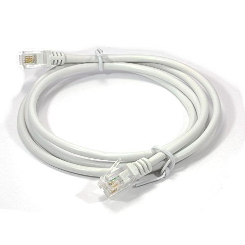 Kenable ADSL 2+ High Speed Broadband Modem Cable RJ11 to RJ11 1m (~3 feet) WHITE