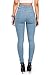Vibrant Women's Juniors Vintage High Waist Denim Skinny Jeans 15 Light Blue