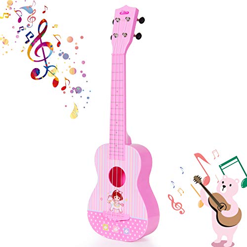 Ukulele Guitar Toy, 4 Strings Musical Instrument for Girl Boy Toddler Beginner with APP Control - Thumbnail 7