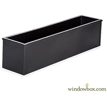 Amazon.com : 36in. Black-tone Metal Window Box Liner : Garden & Outdoor Amazon.com : 36in. Black-tone Metal Window Box Liner : Garden & Outdoor