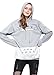Cartoon One Size Cosplay Hoodie Sweatshirt, Grey, XXL