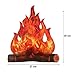 Boao 3 Sets Fake Fire Fake Flame Prop Camping Decoration 3D Cardboard Campfire Centerpiece Artificial Flames Campfire Party Decoration for Camp Bachelorette Party Supplies(Red Orange)