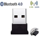 Bluetooth USB Adapter , Bluetooth 4.0 USB Dongle, Low Energy for PC, Wireless Dongle, for Stereo Music, VOIP, Keyboard, Mouse, Support All Windows 10 8.1 8 7 XP vista