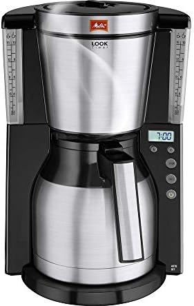 MELITTA Look IV Therm Timer Filter Coffee Machine - Black & Stainless Steel