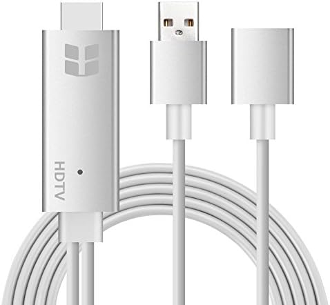 Lightning to HDMI Cable Adapter, Bluelasers Lightning MHL to HDMI High-Speed 1080P HDTV Cable for iPhone, iPad, Samsung Smartphones -- Plug and Play
