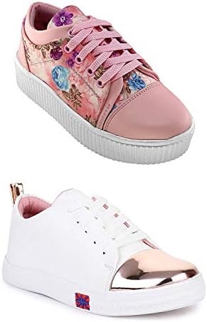 Represent 2 Piar of Combo Casual Shoes for Women's and Girls