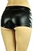 ToBeInStyle Women's Elastic Higher Waisted Metallic Mini Shorts