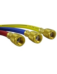 wisepick Tubo de carga Mangueras para AC R134 a R410 a R12 R22 Aire Acondicionado refrigerante 1 4" hilo manguera 6 ft.