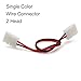 LightingWill 10pcs/Pack Strip to Strip with Wire Solderless Snap Down 2Pin Conductor LED Strip Connector for 8mm Wide 3528 2835 Single Color Flex LED Strips