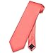 Vesuvio Napoli NeckTie Solid CORAL PINK Color Men's Neck Tie