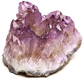 Roca Moda One-of-a-Kind Natural Stone Tea Light Holder, Amethyst