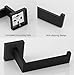 Velimax Stainless Steel Toilet Paper Holder for Bathroom Tissue Roll Holder for Lavatory Wall Mounted Toilet Roll Holder Contemporary Style Matte Black