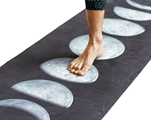 YOGA MAT by YOGA ID / natural rubber base + microfiber yoga towel COMBO yoga mat /PRINTED Yoga Mats / NON SLIP GRIP YOGA MAT /machine washable Yoga Mats/ ECO Friendly yoga mats