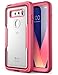 i-Blason LG V30 Case, [Heavy Duty Protection] [Clear Back] [Magma Series] Shock Reduction/Full Body Bumper Case with Built-in Screen Protector for LG V30/ V30 Plus /V30S 2017 (Pink)