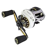 Piscifun Rapid Baitcaster Reels Left / Right Handed Baitcasting Reels 6.5:1 Gear Low Profile Baitcast Bait Casting Fishing Reels 10BB White