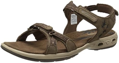 Columbia Women's Kyra Vent Sandal, Dark Brown/Oxford Tan, 9 B US