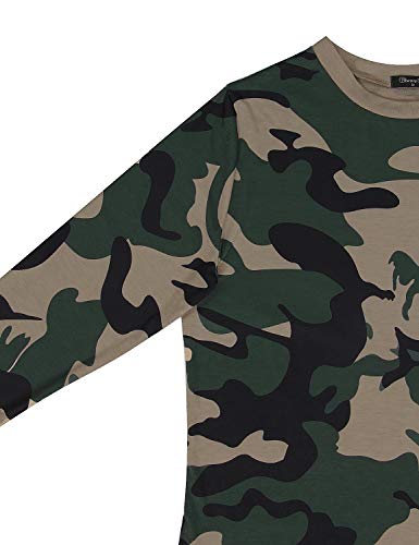 image for BMJL Women's Casual Cute Shirts Leopard Print Tops Basic Short Sleeve 