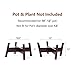 Mkono Plant Stand Wood Mid Century Flower Pot Holder (Pot NOT Included) Display Potted Rack Home Decor for 10 Inch to 12 Inch Planter, Nut Brown