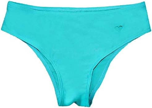 COSYOU Women's Hipster Panty Heart Design Hollow Beachwear Micro Thong Swimwear Mini Bikini Bottom