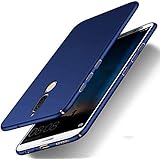 Lize 4Cut Matte Finish Hard Back Full Protection Case Cover for Honor 9i - Blue