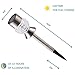 GIGALUMI Solar Lights Outdoor Garden Led Light Landscape/Pathway Lights Stainless Steel-6 Pack