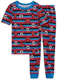 Disney Cars Boys Pajama Set Short Sleeve Shirt and Pants 2 Piece Lightning Mcqueen (8)