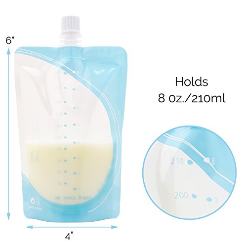 Unimom Breastmilk Storage Bags 7oz Pump Breast Milk Directly Into