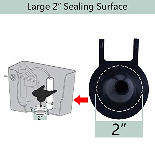2 Pack Universal Toilet Flapper Toilet Repairs Flapper High Performance Flapper Fits Most