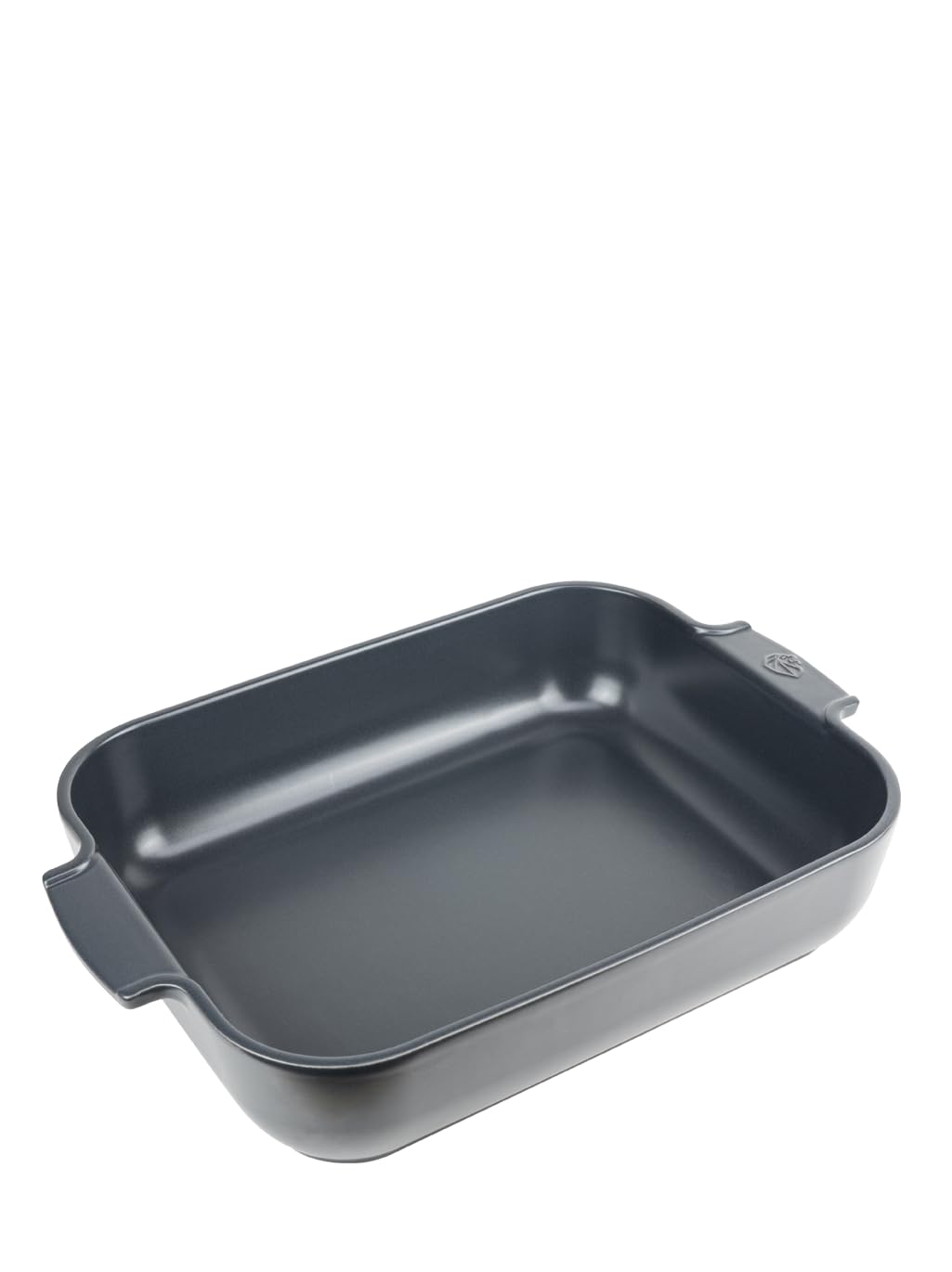 PEUGEOT - Rectangular Ceramic Baking Dish - 40 cm (including handles) x 25.7 cm x 7.5 cm - Capacity: 5.2 L - 8-10 Servings - 10 Year Guarantee - Made In France - Slate Grey Colour