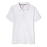 French Toast Big Girls' Plus S/S Fitted Knit Polo