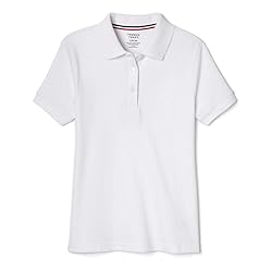 French Toast Big Girls' Plus S/S Fitted Knit Polo