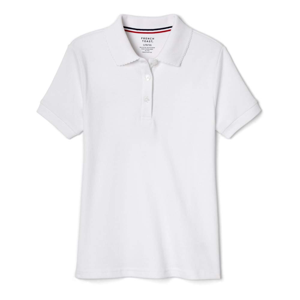 French Toast Big Girls' Plus S/S Fitted Knit Polo